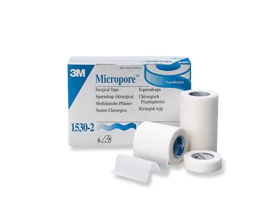 micropore surgical tape 1530 2 hypoallergenic 6 rolls